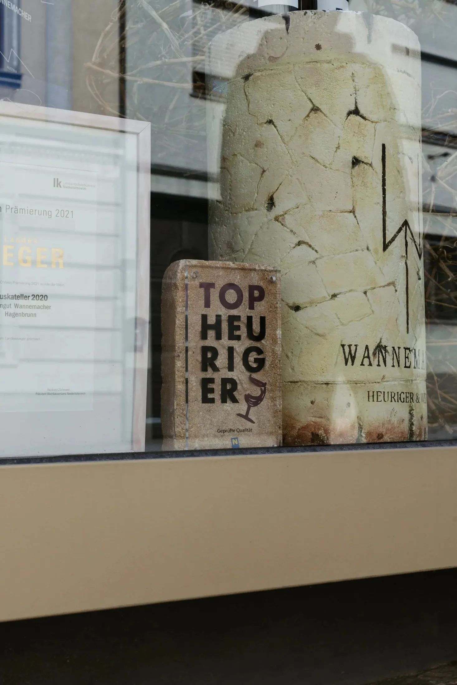 Weingut Wannemacher, Weinviertel — Auszeichnung „Top Heuriger“ im Schaufenster