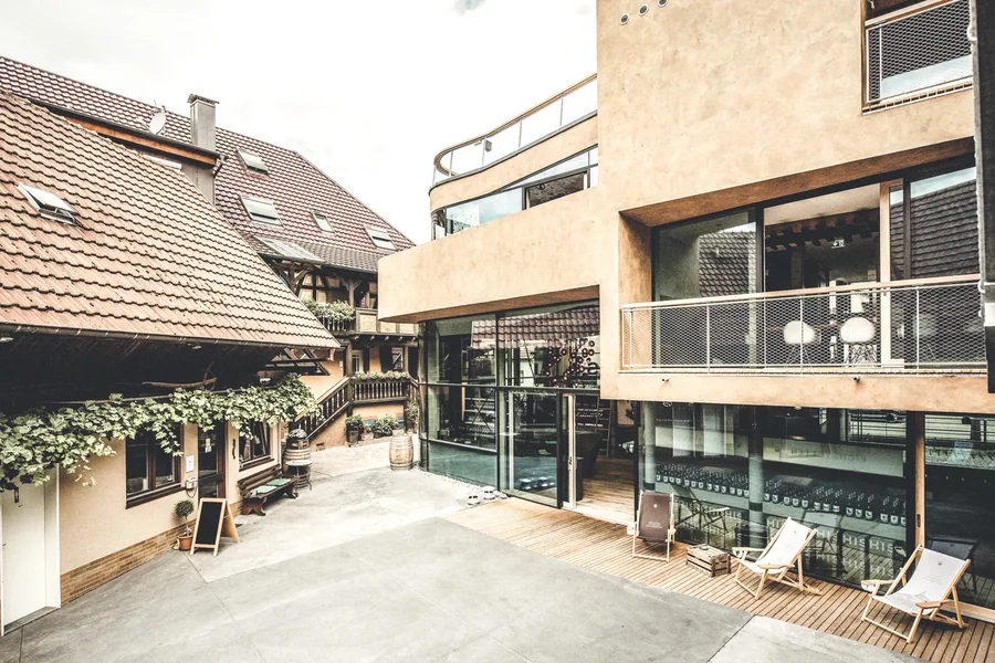 Weingut Hiss, Baden — Glasfassade